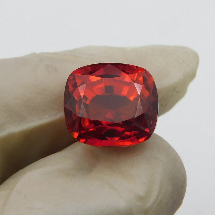 Sapphire Natural Certified Color Orange 8.56 Carat Most Precious Gemstones In The World Orange Sapphire Cushion Shape Loose Gemstone Use For Ring