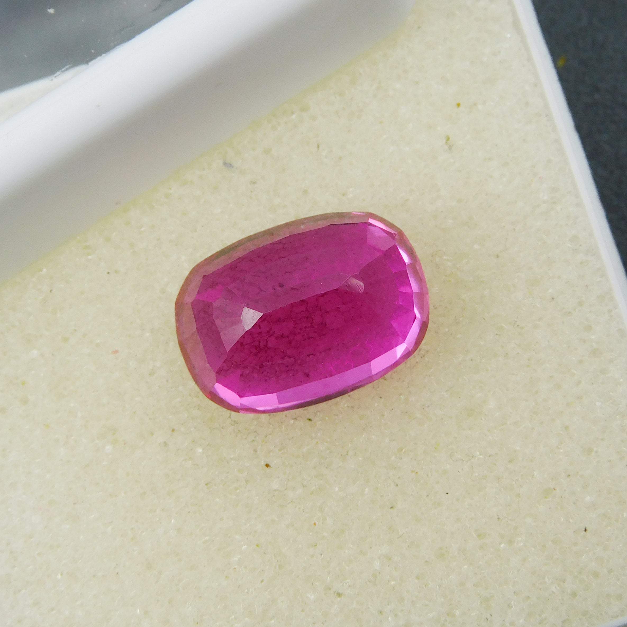 Best For Engagement Rings !! Natural Pink Ruby Emerald Cut 13.65 Carat Loose Gemstone CERTIFIED