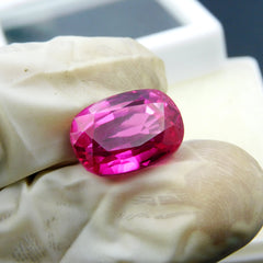 Natural Pink Ruby Cushion Cut 12.25 Carat Gift For Her/ Him Loose Gemstone CERTIFIED | Free Delivery Free Gift