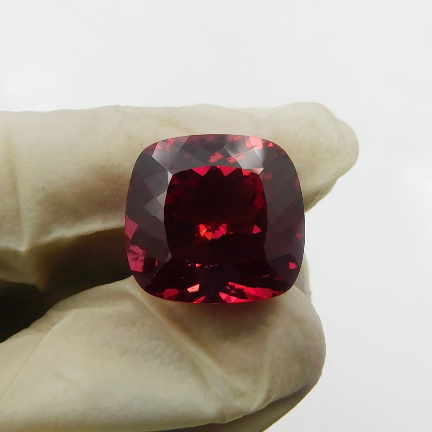 AAA 13x13MM Flawless Ceylon Dark Orange 10.23 Carat Sapphire Loose Square Cushion Gemstone Cut, Fine Quality Sapphire Ring And Jewelry Making Gemstone Cut Free Delivery Free Gift