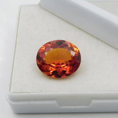 ON SALE !! Certified 8.56 Ct Natural Sapphire Orange Loose Gemstone Orange Stone Orange Sapphire Oval Shape Ring Size Sri Lanka Stone +AAA Quality Best For Gift