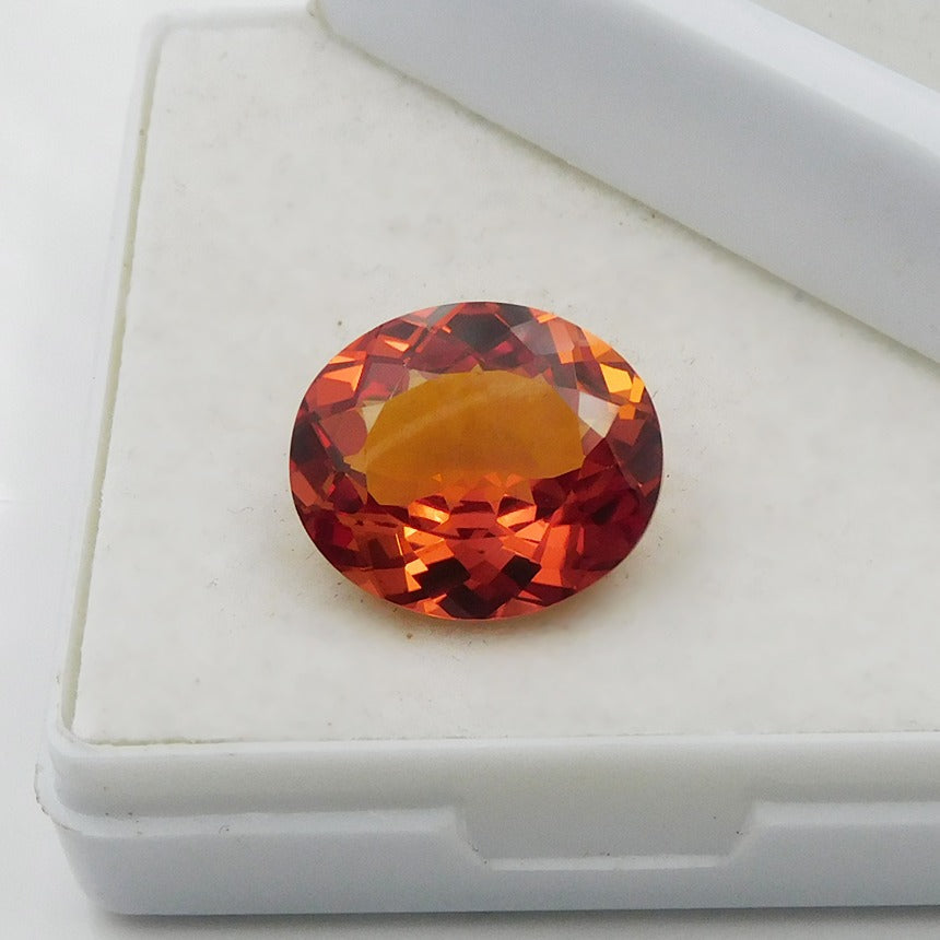 ON SALE !! Certified 8.56 Ct Natural Sapphire Orange Loose Gemstone Orange Stone Orange Sapphire Oval Shape Ring Size Sri Lanka Stone +AAA Quality Best For Gift