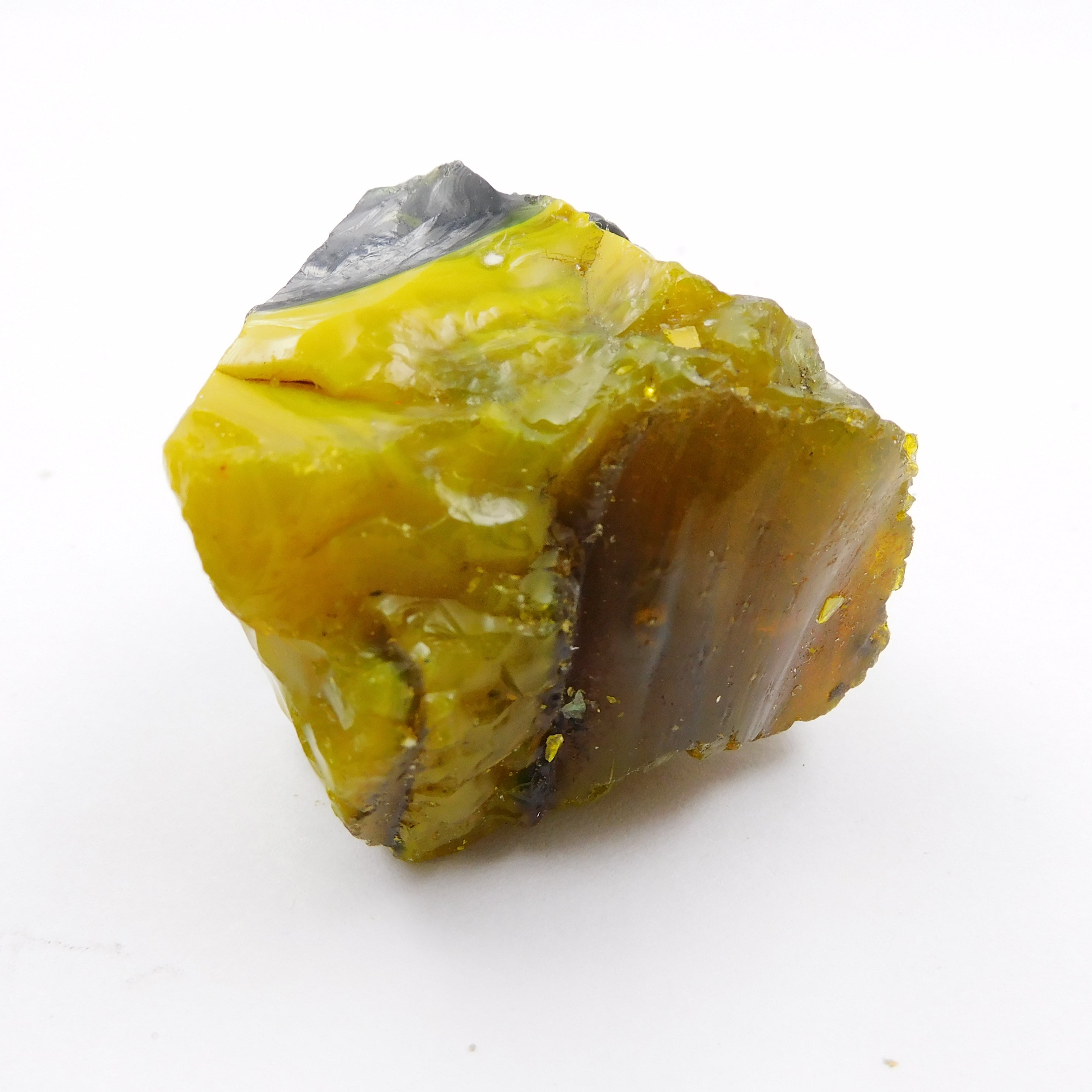 Lab-Created Yellow Topaz Uncut Raw Rough 281.10 Ct Loose Gemstone CERTIFIED