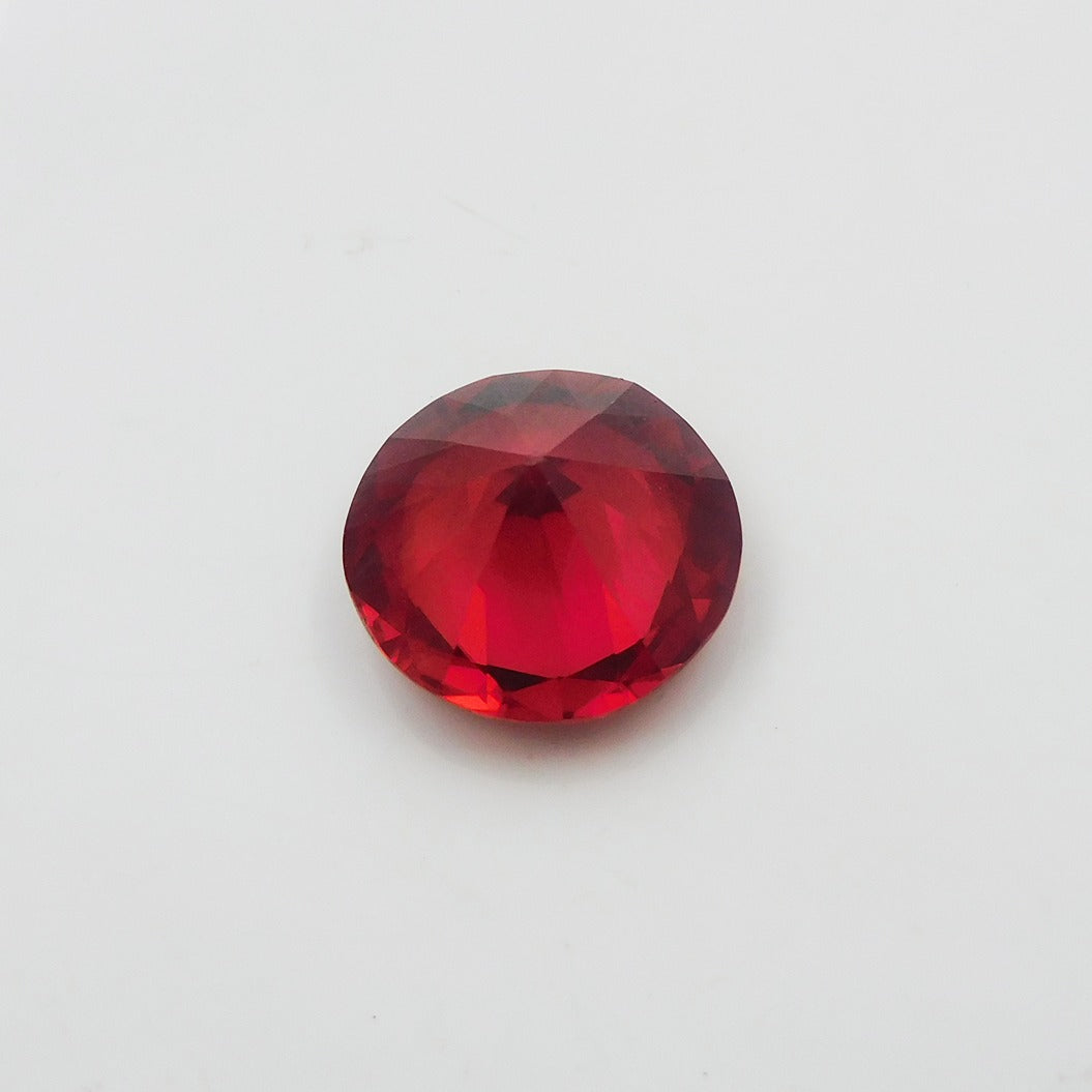 CERTIFID Loose Gemstone Natural Orange Sapphire 9.56 Ct Round Shape For Ring Size Unheated Untreated Ceylon Sapphire Translucent Orange Sapphire GIR Certified Gems