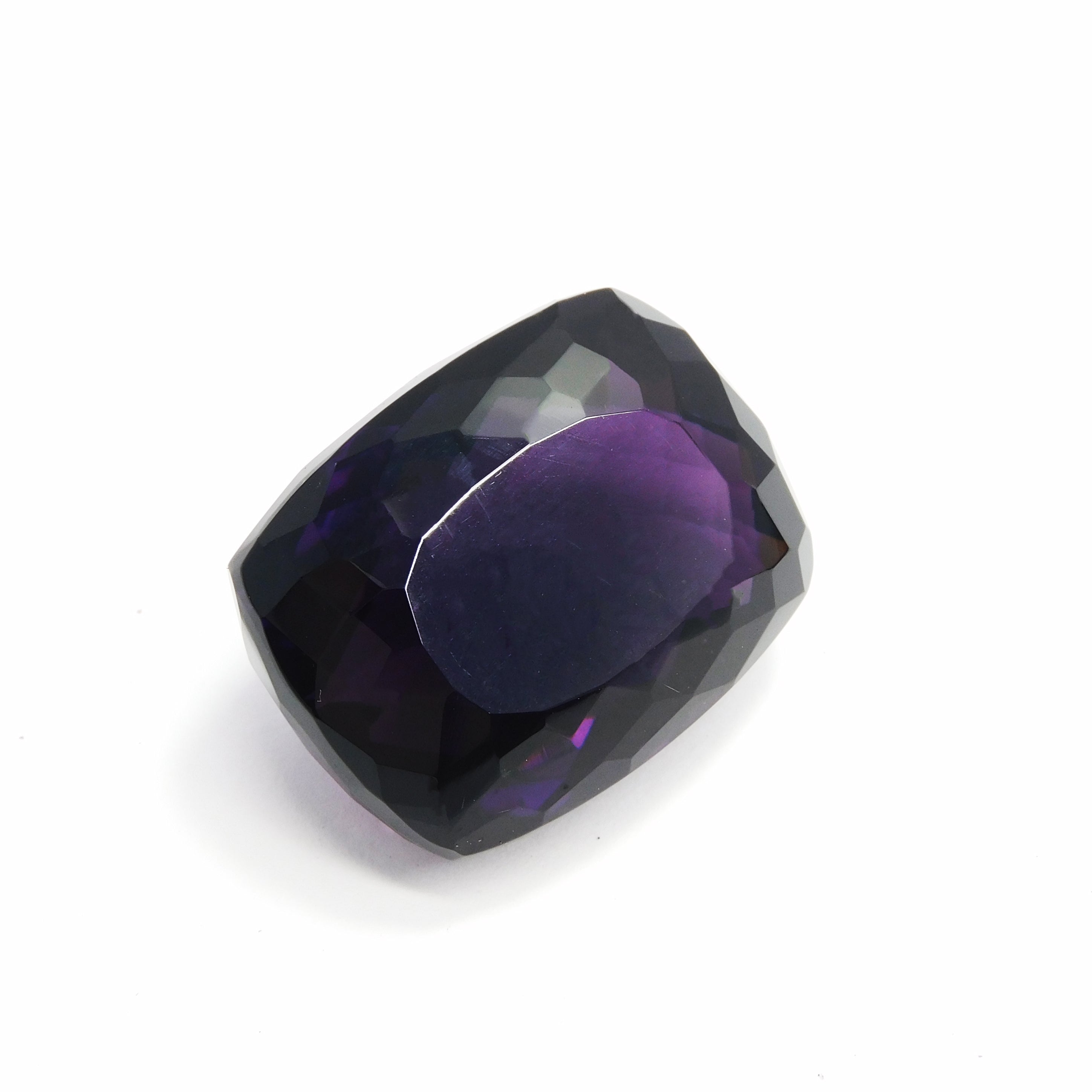 Purple Amethyst CERTIFIED Cushion Cut Rare 97.15 Carat Natural Loose Gemstone