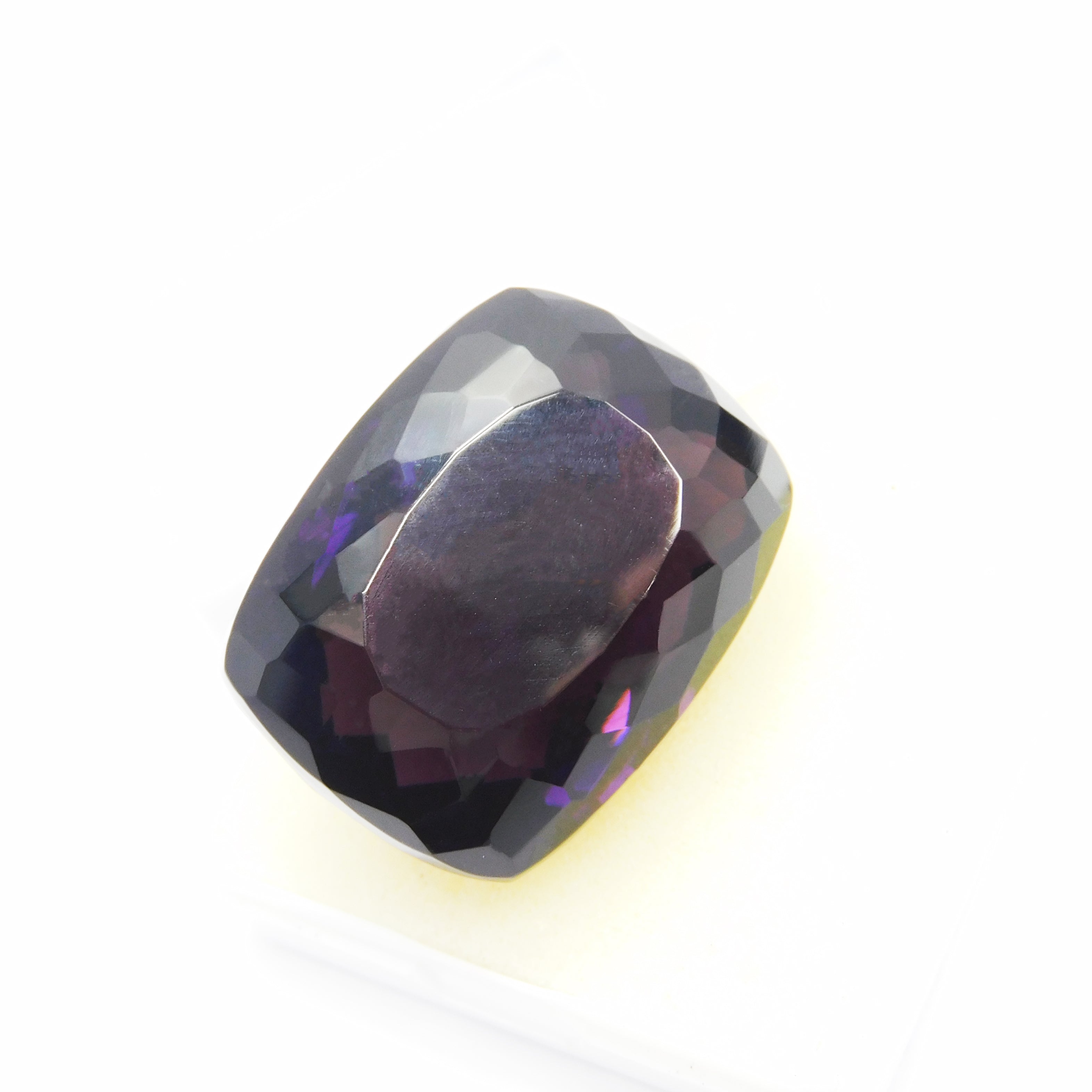 Purple Amethyst CERTIFIED Cushion Cut Rare 97.15 Carat Natural Loose Gemstone