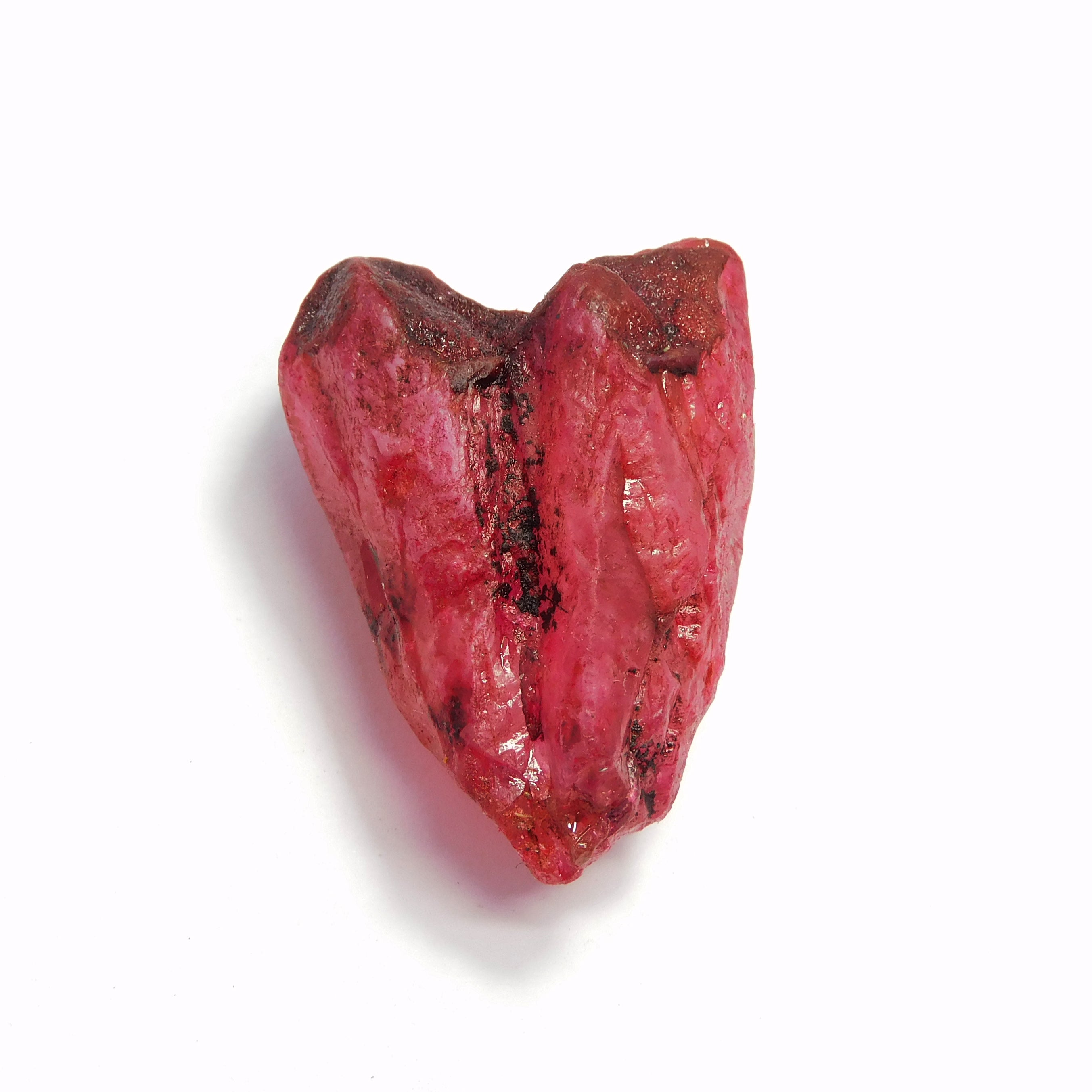 Red Crystal 156.75 Carat Natural Red Ruby Raw Rough CERTIFIED Loose Gemstone | Ruby Rough | Free Delivery Free Gift | Best Offer