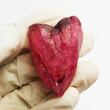 Red Crystal 156.75 Carat Natural Red Ruby Raw Rough CERTIFIED Loose Gemstone | Ruby Rough | Free Delivery Free Gift | Best Offer