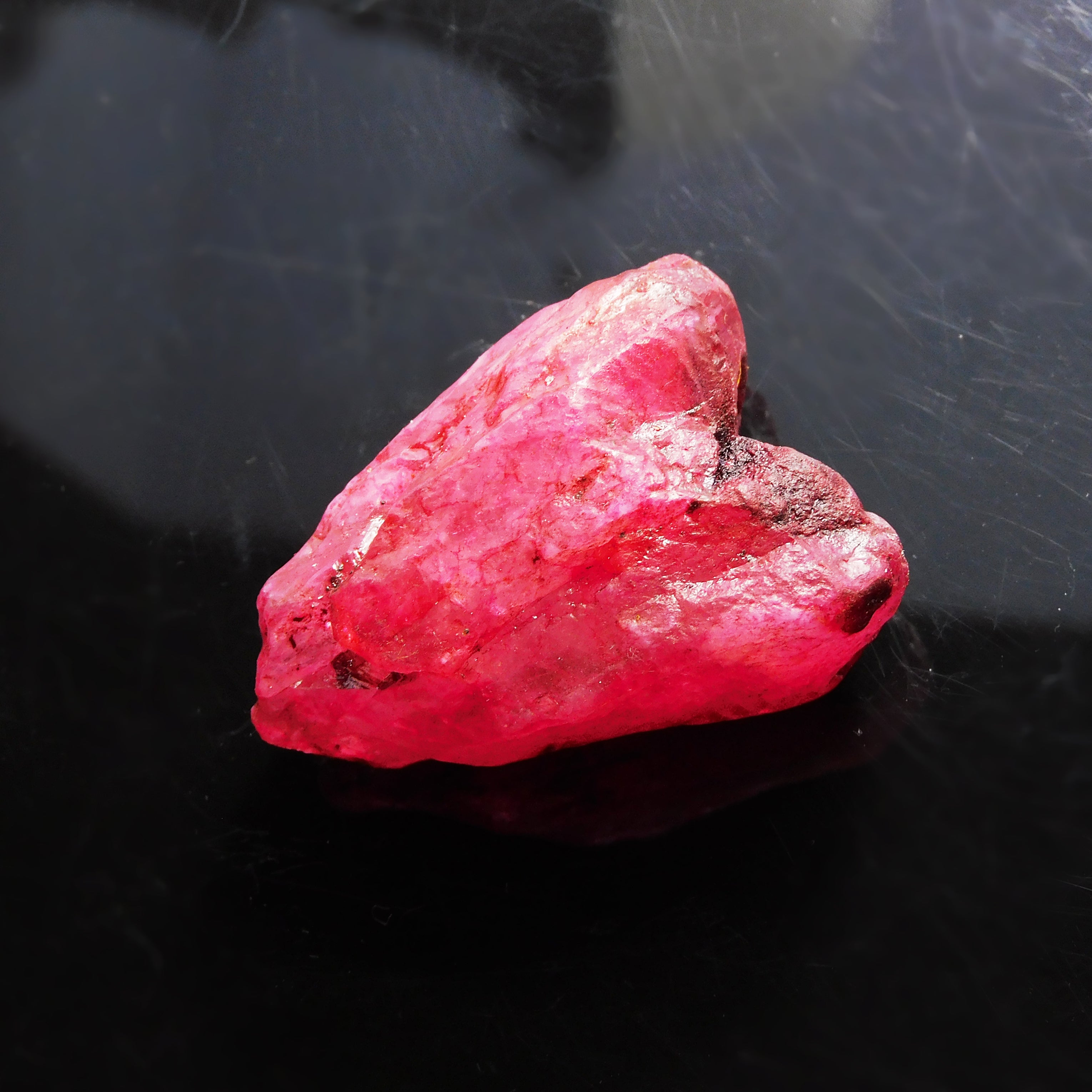 Red Crystal 156.75 Carat Natural Red Ruby Raw Rough CERTIFIED Loose Gemstone | Ruby Rough | Free Delivery Free Gift | Best Offer