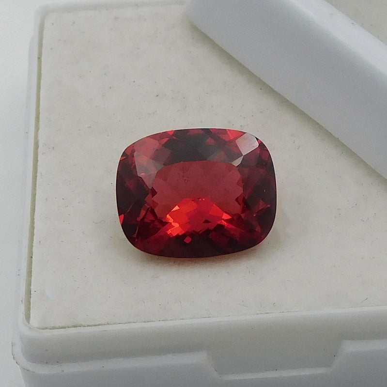 Big Sale !! 10.99 Carat Beautiful Color Orange Sapphire Cushion Cut 13x10x8mm Certified Gemstone Loose With Color Changing Effect And  Beautiful Finishing Excellent For Gift