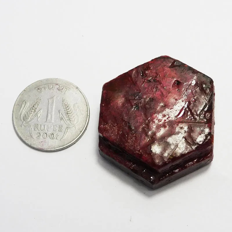 uncut ruby stone