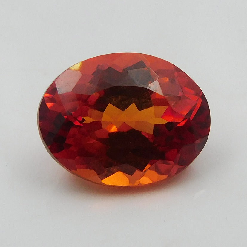 SALE !! Certified 9.23 Carat Natural Flawless Orange Sapphire Ceylon Oval Shape Ring Size  Loose Gemstone Certified, Best Quality Sapphire For Gift , Ring & Jewelry Making Gemstone Free Gift Free Delivery