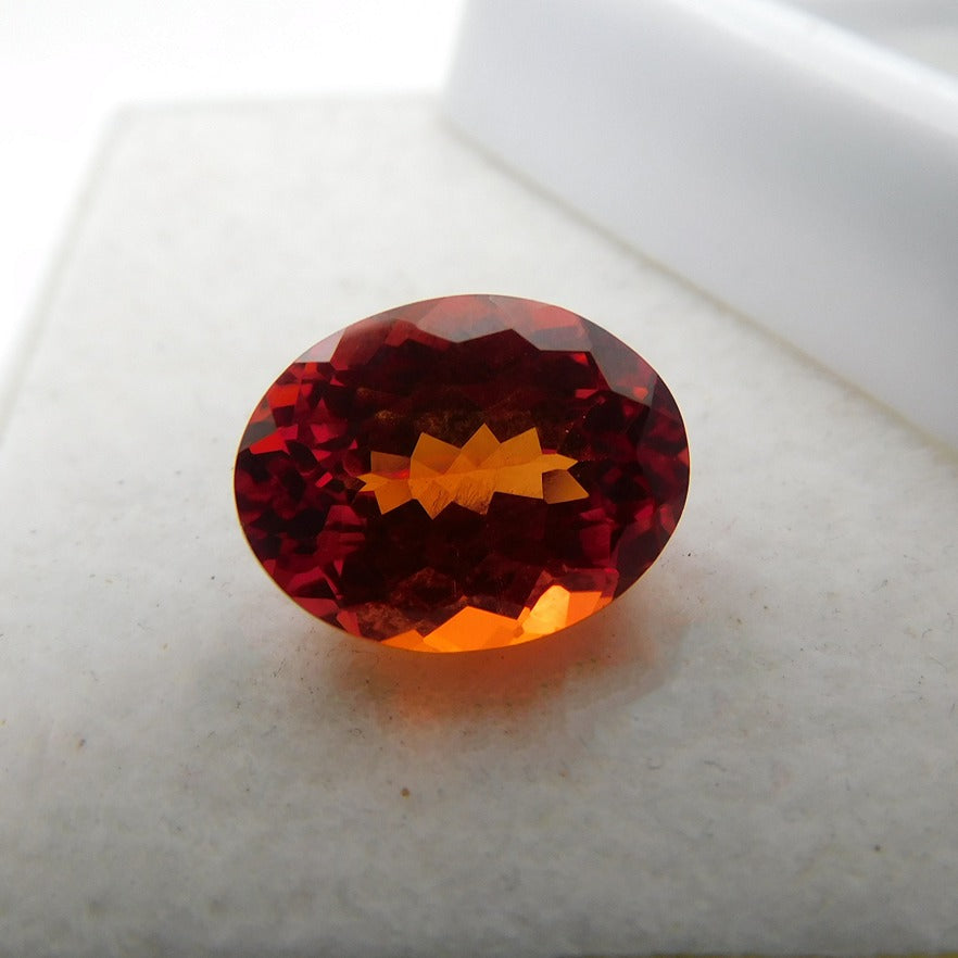 SALE !! Certified 9.23 Carat Natural Flawless Orange Sapphire Ceylon Oval Shape Ring Size  Loose Gemstone Certified, Best Quality Sapphire For Gift , Ring & Jewelry Making Gemstone Free Gift Free Delivery