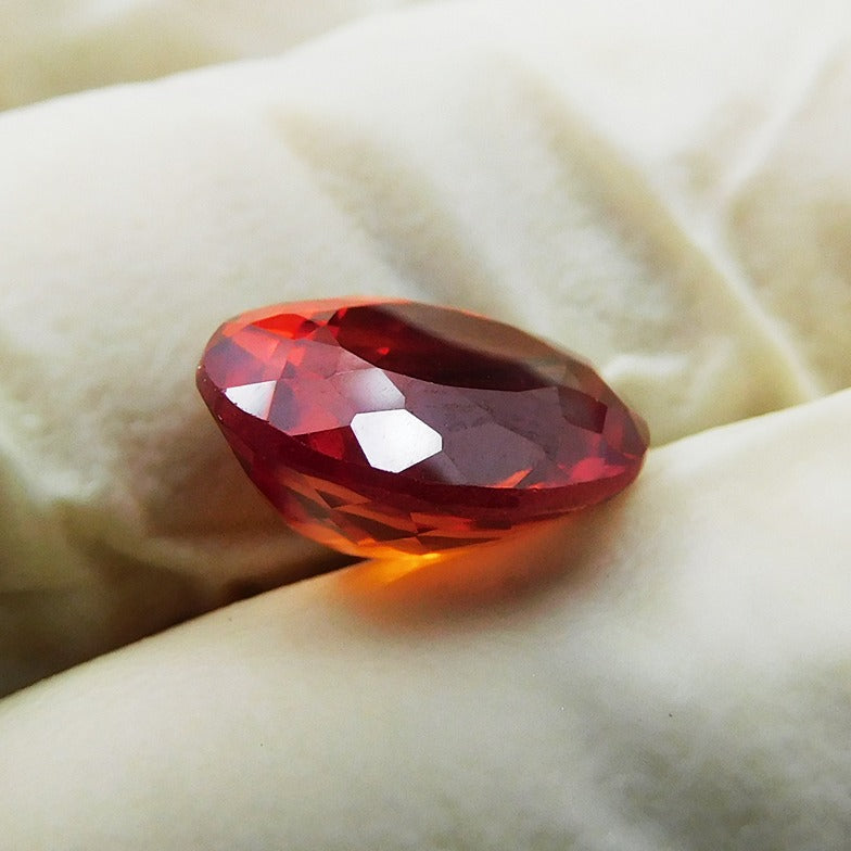 SALE !! Certified 9.23 Carat Natural Flawless Orange Sapphire Ceylon Oval Shape Ring Size  Loose Gemstone Certified, Best Quality Sapphire For Gift , Ring & Jewelry Making Gemstone Free Gift Free Delivery