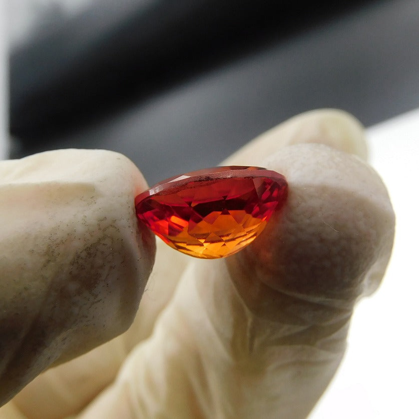 SALE !! Certified 9.23 Carat Natural Flawless Orange Sapphire Ceylon Oval Shape Ring Size  Loose Gemstone Certified, Best Quality Sapphire For Gift , Ring & Jewelry Making Gemstone Free Gift Free Delivery