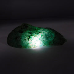 Raw Rough Natural Emerald 348.80 Carat Green Brazilian Emerald Loose Gemstone CERTIFIED