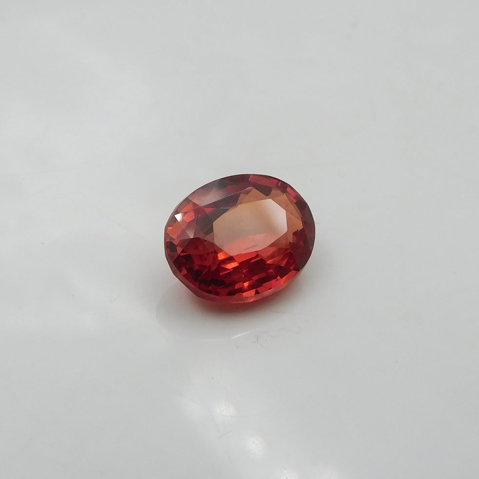 9.56 Carat Natural Orange Sapphire Loose Oval Gemstone Cut AAA Flawless , Sapphire Gemstone Cut And Glamorous Jewelry Making Beautiful Stone Free Delivery Free Gift