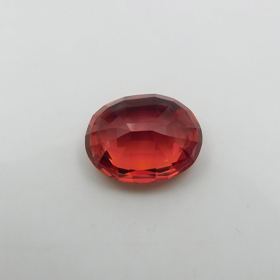 9.56 Carat Natural Orange Sapphire Loose Oval Gemstone Cut AAA Flawless , Sapphire Gemstone Cut And Glamorous Jewelry Making Beautiful Stone Free Delivery Free Gift