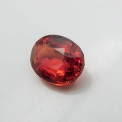 9.56 Carat Natural Orange Sapphire Loose Oval Gemstone Cut AAA Flawless , Sapphire Gemstone Cut And Glamorous Jewelry Making Beautiful Stone Free Delivery Free Gift