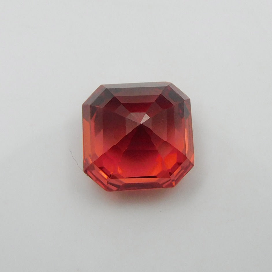 Natural Certified 8.56 Carat Square Square Shape Orange Sapphire Ring Size Loose Gemstone | Free Delivery & Gift | Gift For Her/him