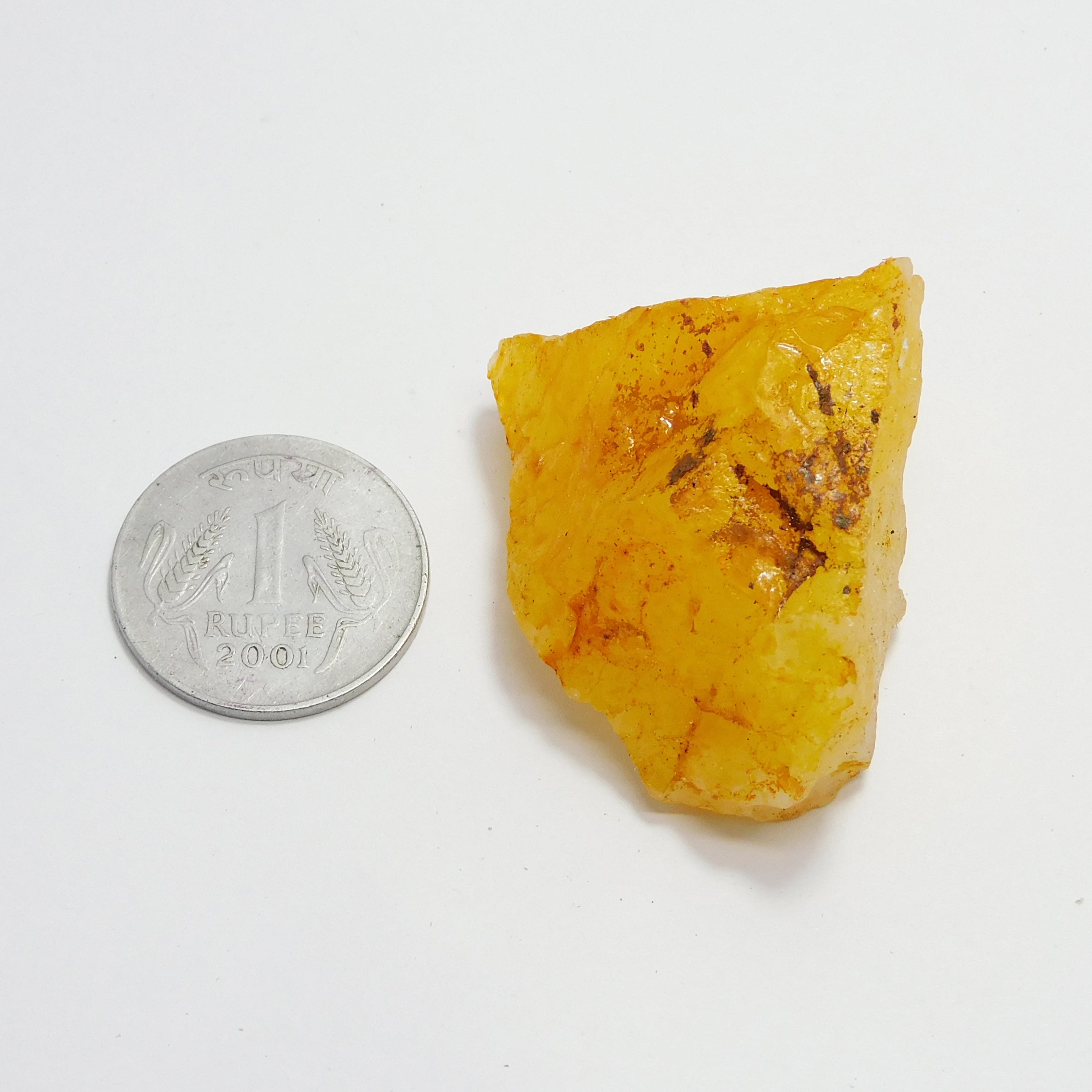 Uncut Raw Rough 206.10 Carat Natural Yellow Color Sapphire CERTIFIED Jwelery Making Loose Gemstone | Gift For Her/ Him