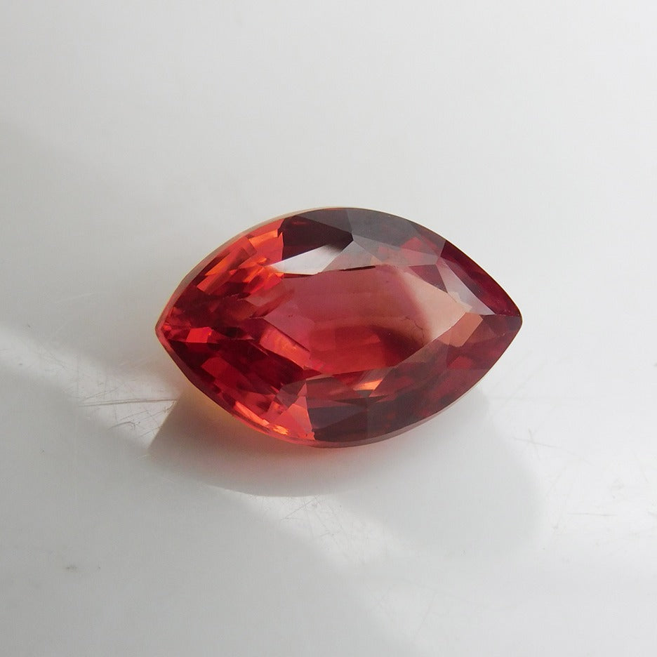 10.52 Carat Natural Orange Sapphire Marquise Shape Sapphire Amazing Ring Size For wife !! Certified From Africa Large Size Loose Gemstone Best For Gift