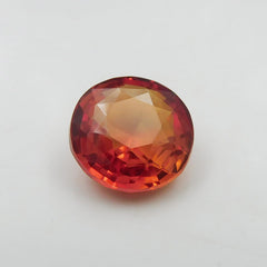 Sapphire Natural Orange CERTIFIED 9.20 Carat Beautiful Round Shape Loose Gemstone From Sri Lanka Gemstone AA++ Quality Best For Protection& Good luck