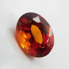 Natural Orange Sapphire 8.56 Carat Oval Shape Certified Loose Orange Sapphire Gemstone | Free Delivery Free Gift | Gift For Her / Him