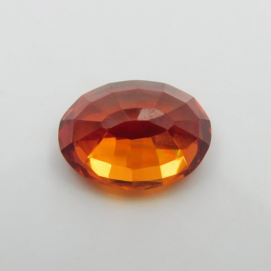 Natural Orange Sapphire 8.56 Carat Oval Shape Certified Loose Orange Sapphire Gemstone | Free Delivery Free Gift | Gift For Her / Him