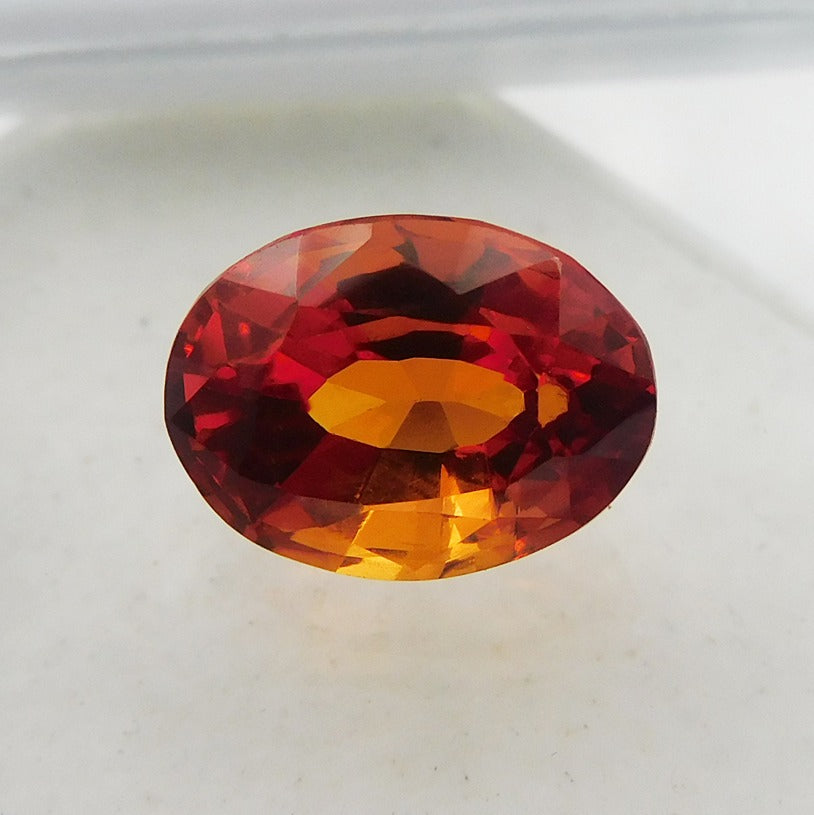 Natural Orange Sapphire 8.56 Carat Oval Shape Certified Loose Orange Sapphire Gemstone | Free Delivery Free Gift | Gift For Her / Him