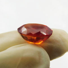 Natural Orange Sapphire 8.56 Carat Oval Shape Certified Loose Orange Sapphire Gemstone | Free Delivery Free Gift | Gift For Her / Him