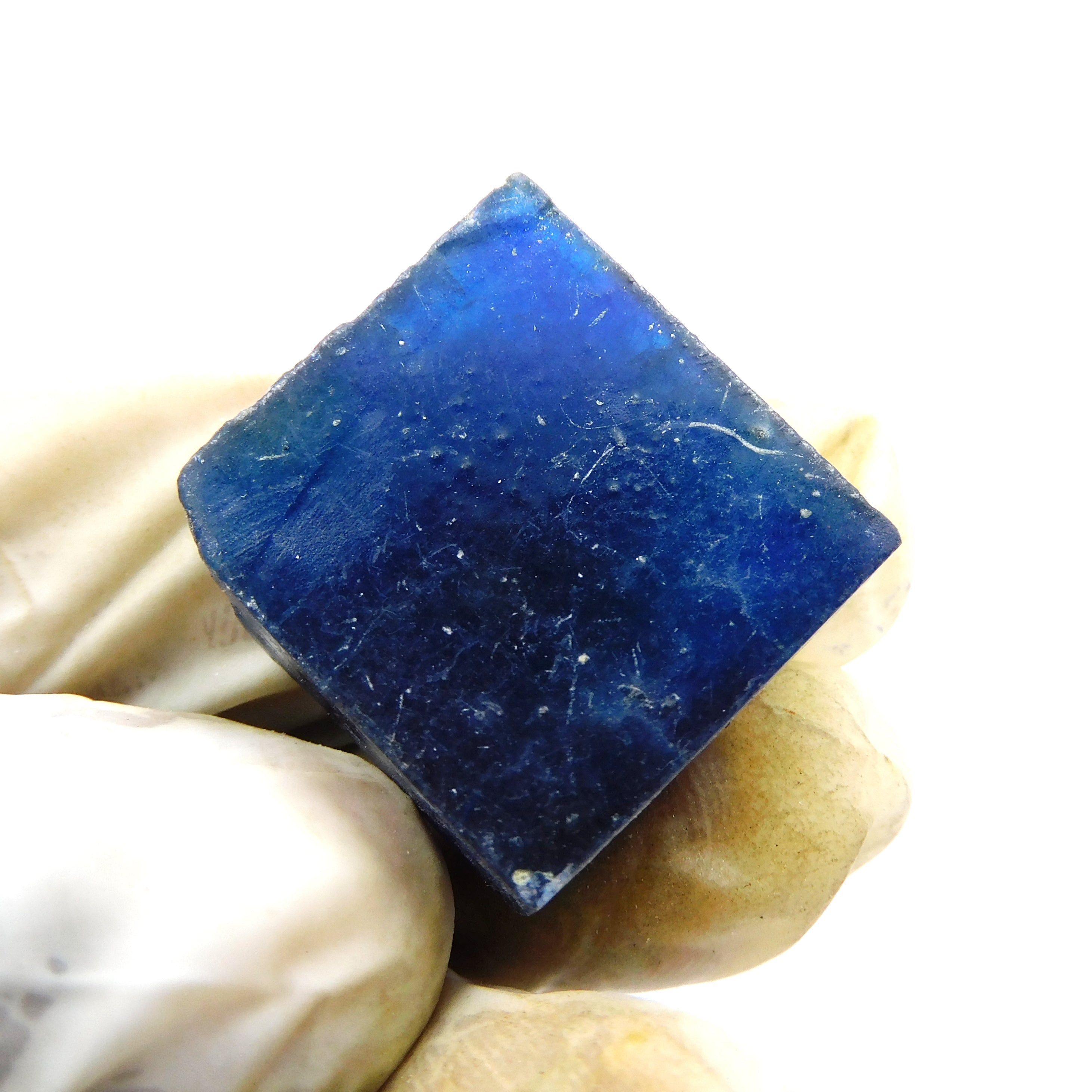 Natural Blue Sapphire Rough 31.00 Ct Uncut Raw CERTIFIED Loose Gemstone Earth Mined