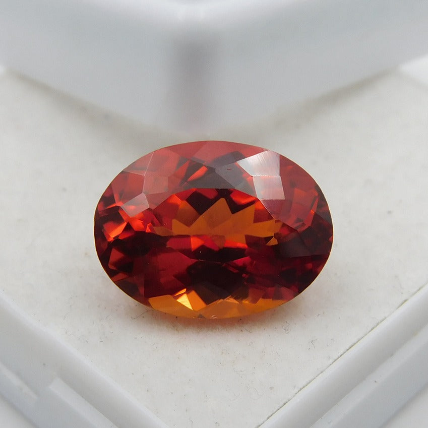 Certified Natural Orange Sapphire Oval Shape Natural Sapphire 9.56 Carat ! Finest Quality Loose Gems Gift For Her/him