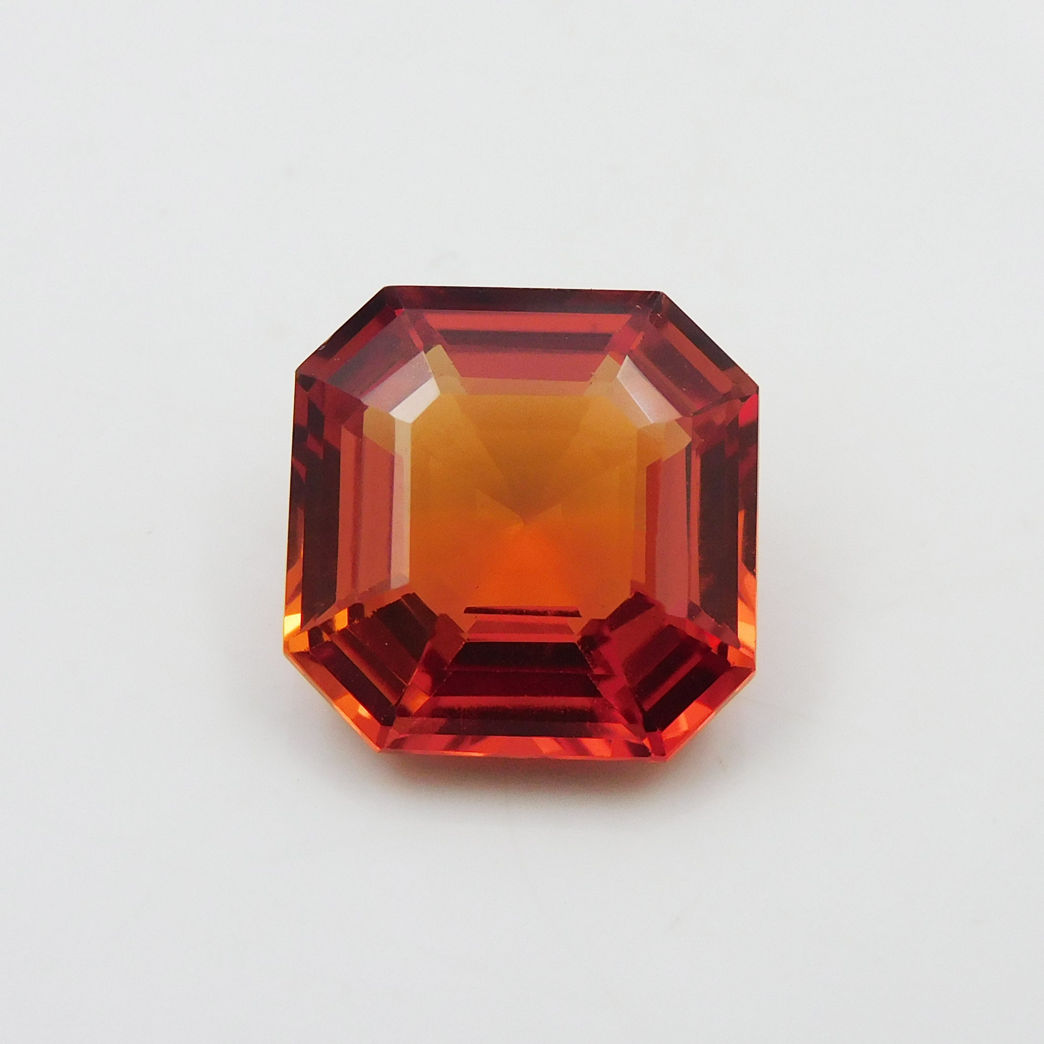 Natural Certified Orange Sapphire 10.21 Ct Most Precious Loose Gemstones Square Shape Orange Sapphire Gemstone Use For Ring -Gift For Her/him