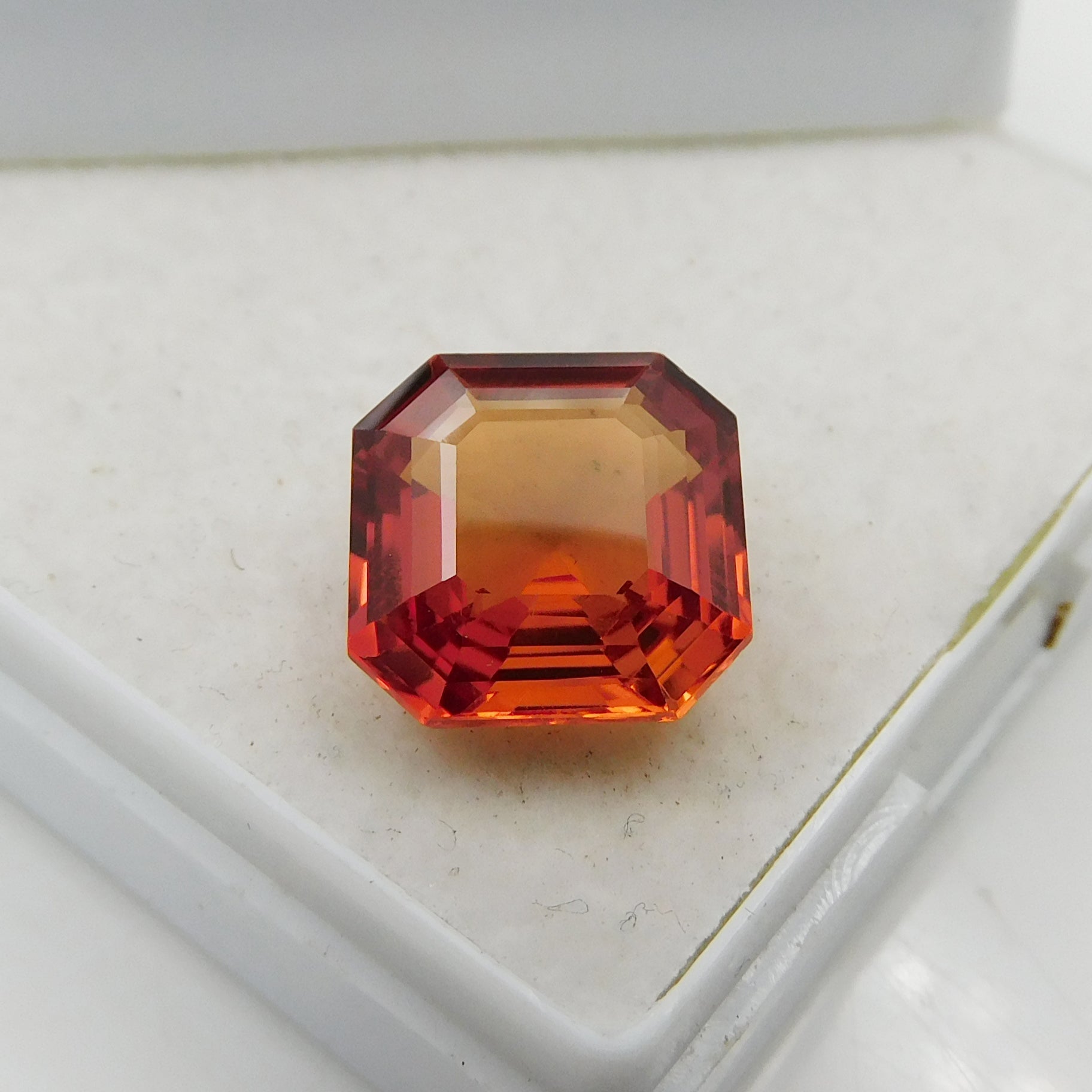 Natural Certified Orange Sapphire 10.21 Ct Most Precious Loose Gemstones Square Shape Orange Sapphire Gemstone Use For Ring -Gift For Her/him