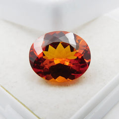 Best Price !! Certified 9.56 Carat Natural Orange Sapphire Oval Shape Ring Size Best Loose Gemstone For Rings Most Rare Cut Loose Gemstone Gift For Her/him