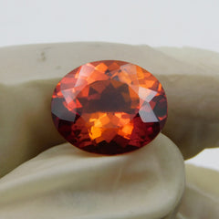 Best Price !! Certified 9.56 Carat Natural Orange Sapphire Oval Shape Ring Size Best Loose Gemstone For Rings Most Rare Cut Loose Gemstone Gift For Her/him