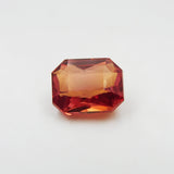 SALE !! Natural Orange Sapphire Certified 8.95 Ct Emerald Cut Sapphire Ring Size Loose Gemstone | Free Delivery & Gift | Gift For Good luck-Protection