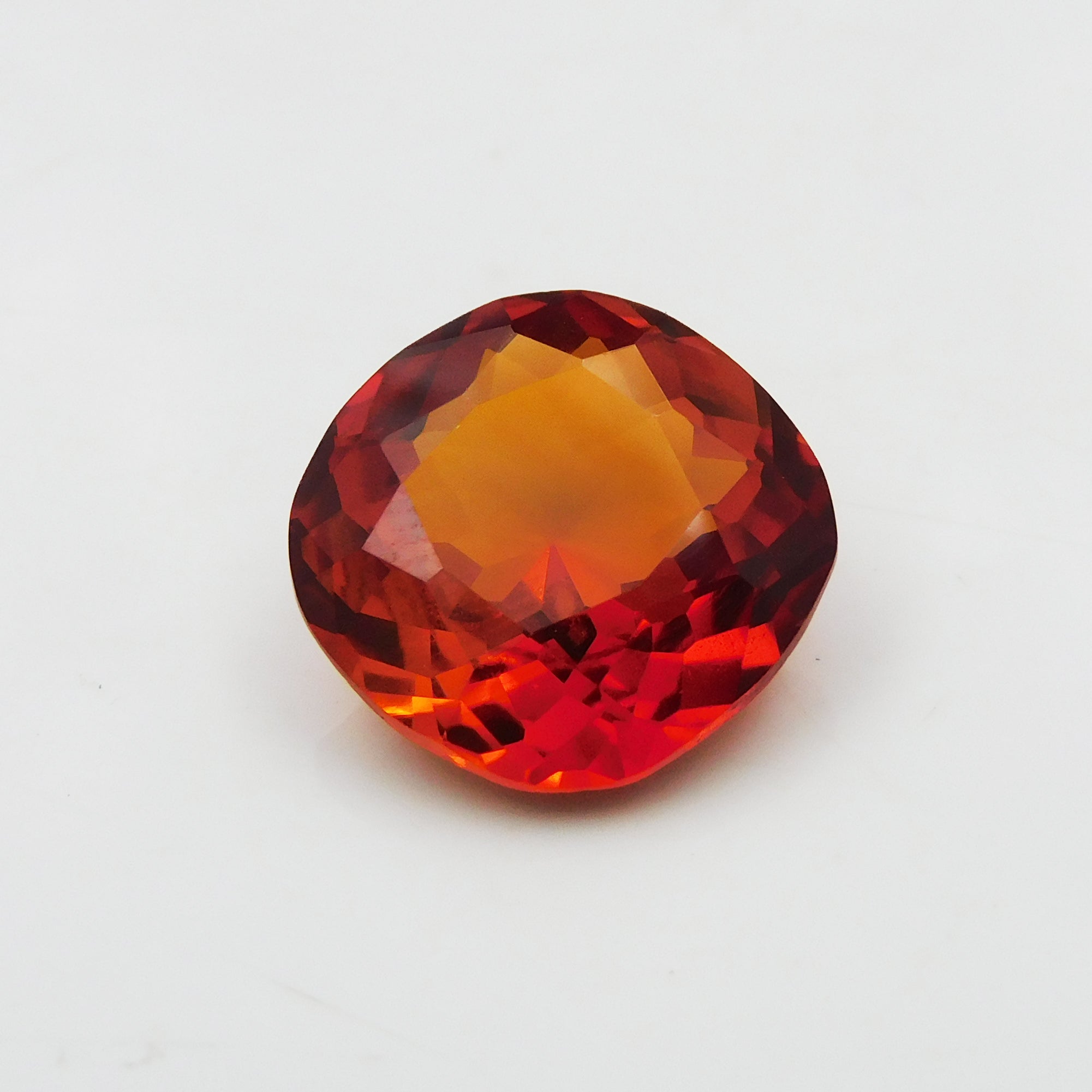 10 Carat Square Cushion Shape Natural Orange Sapphire Certified Orange Sapphire Ring Size Loose Gemstone | Free Delivery & Gift | Gift For Her/him