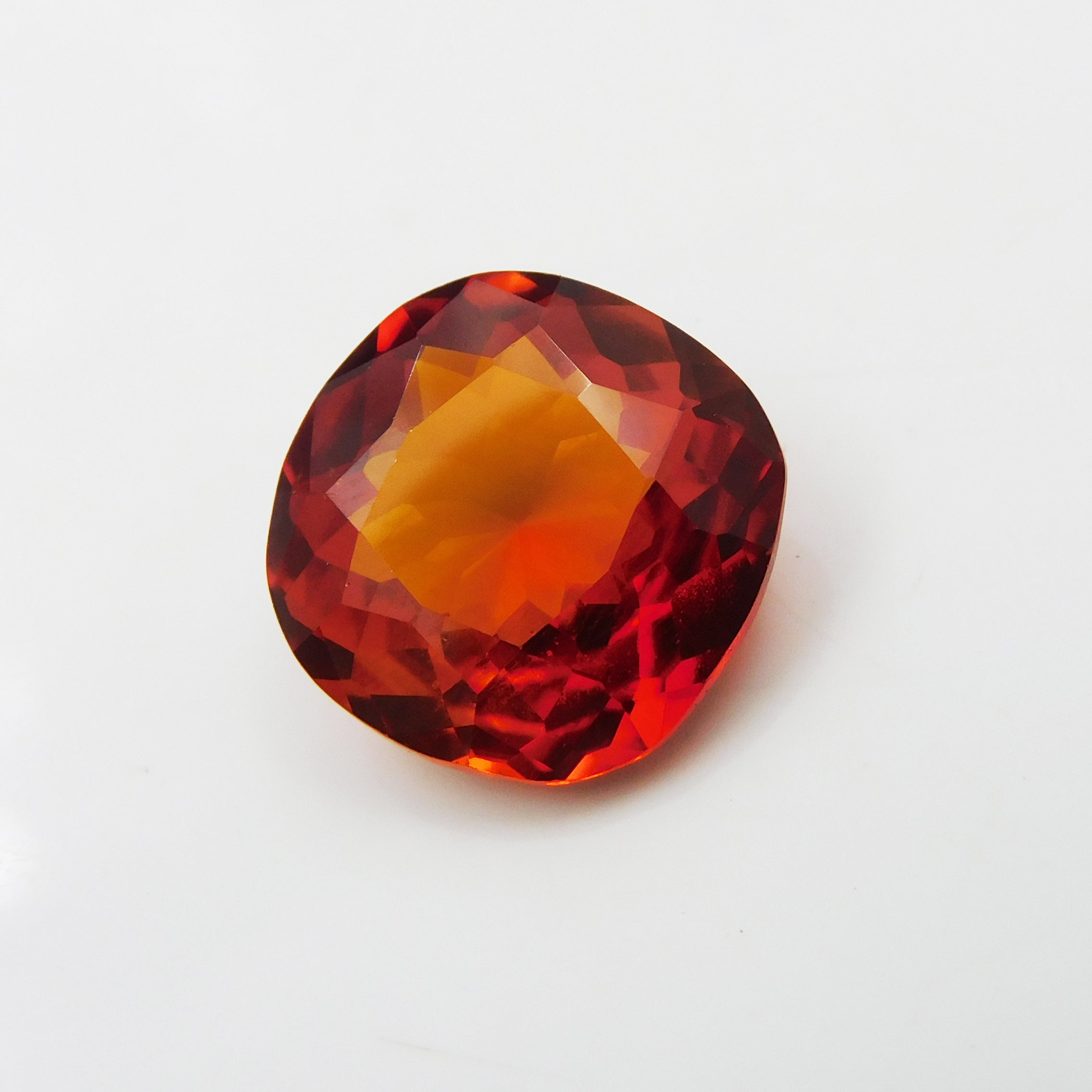 10 Carat Square Cushion Shape Natural Orange Sapphire Certified Orange Sapphire Ring Size Loose Gemstone | Free Delivery & Gift | Gift For Her/him