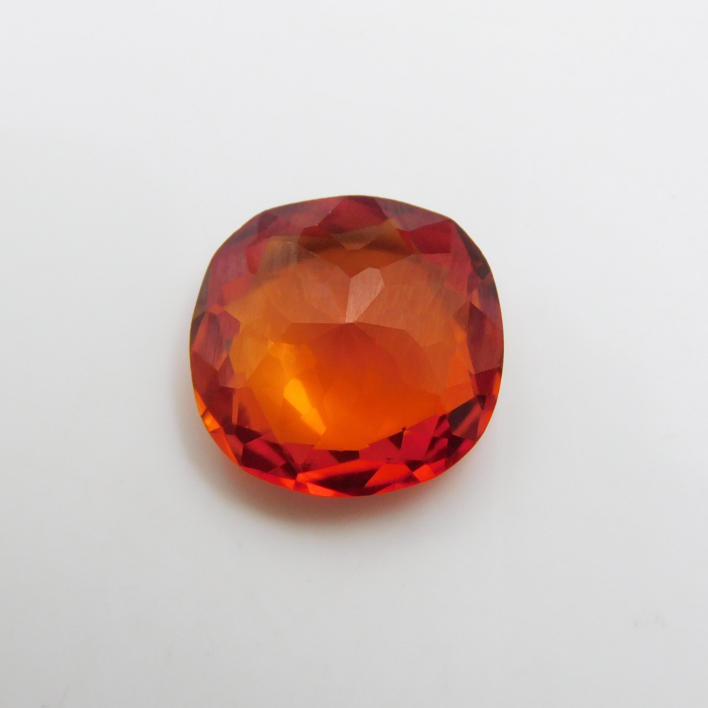 10 Carat Square Cushion Shape Natural Orange Sapphire Certified Orange Sapphire Ring Size Loose Gemstone | Free Delivery & Gift | Gift For Her/him