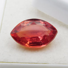 SALE !! 9.56 Carat Natural Orange Sapphire Marquise Shape Sapphire Amazing Ring Size For wife !! Certified From Africa Large Size Loose Gemstone Best For Gift