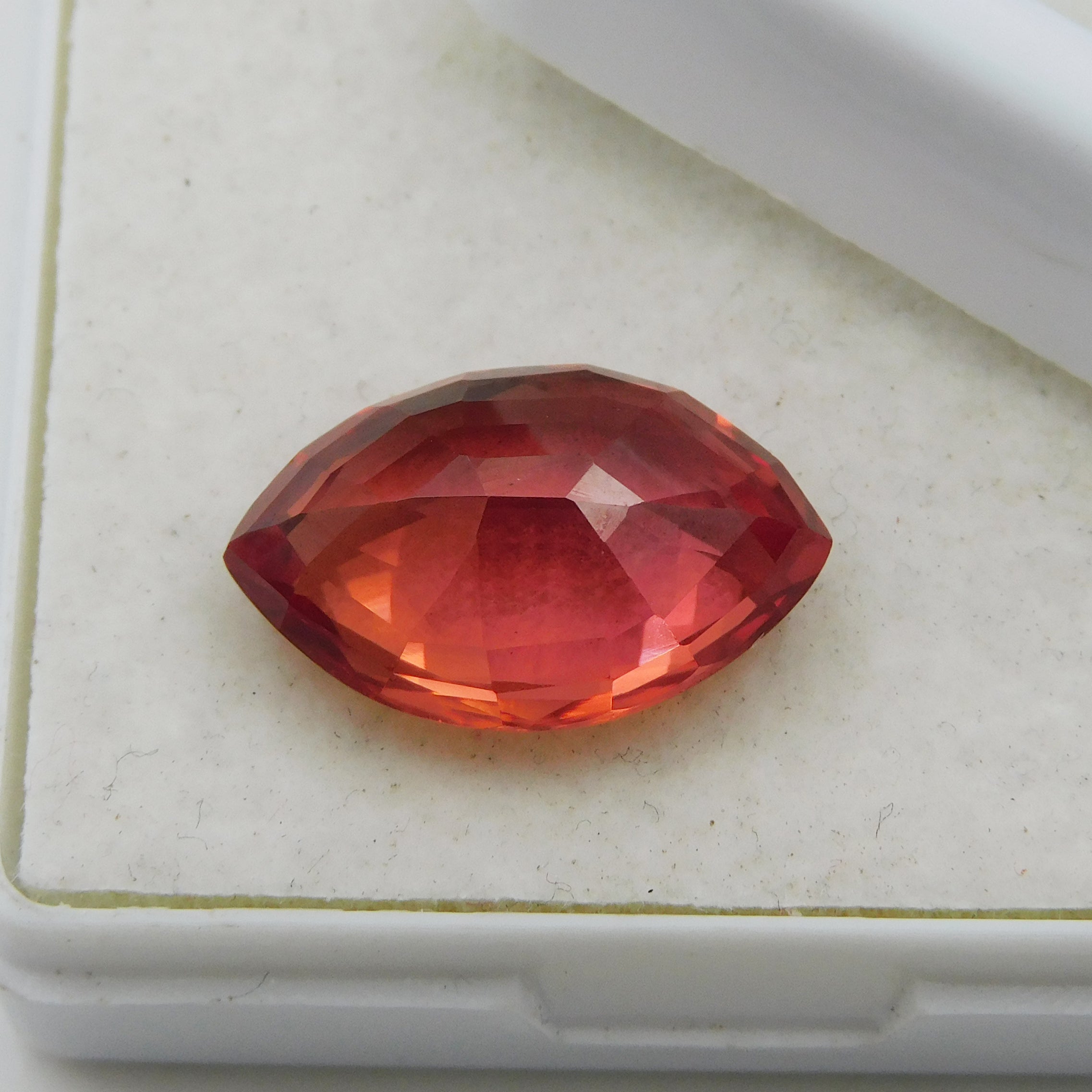 SALE !! 9.56 Carat Natural Orange Sapphire Marquise Shape Sapphire Amazing Ring Size For wife !! Certified From Africa Large Size Loose Gemstone Best For Gift