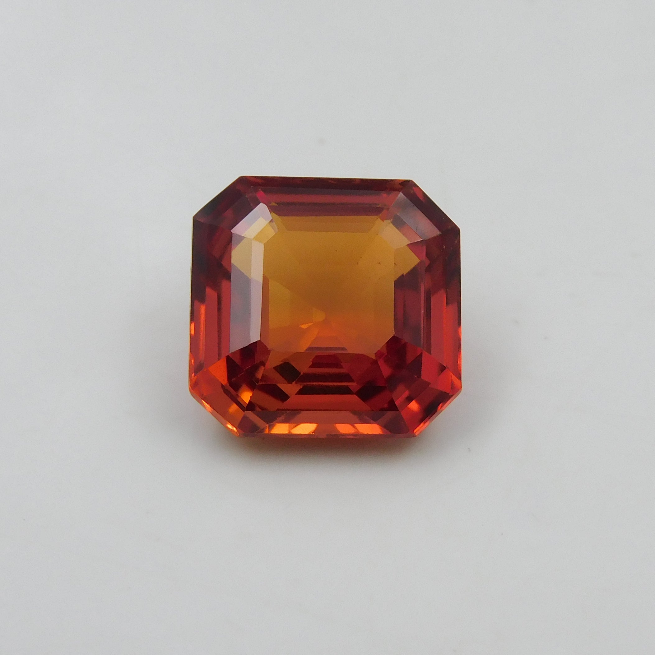 Natural Orange Sapphire 8.56 Carta Beautiful Square Shape Earring Size Gemstone From Sri-Lanka CERTIFIED Loose Gems Translucent Super Quality For Gift You Love Once