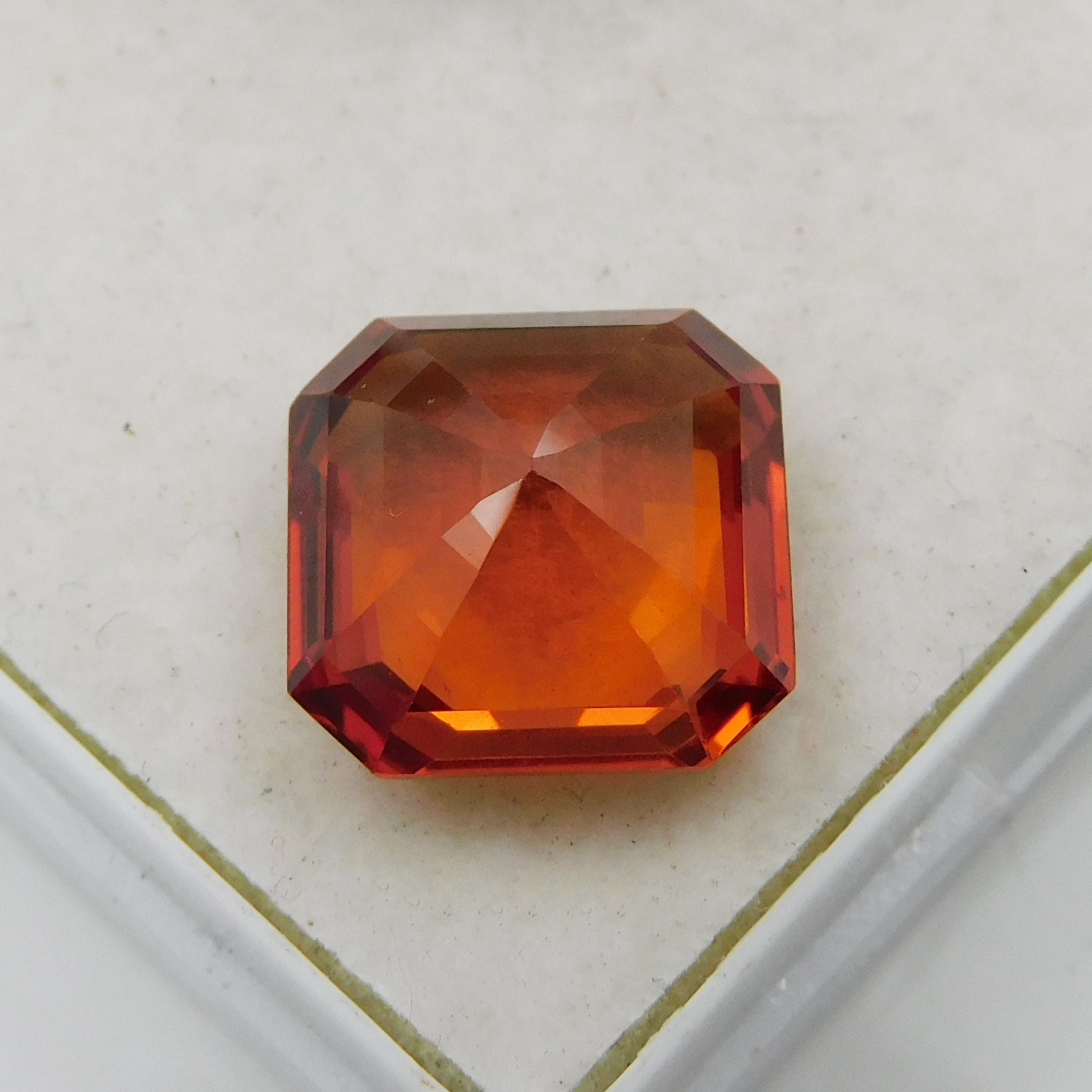 Natural Orange Sapphire 8.56 Carta Beautiful Square Shape Earring Size Gemstone From Sri-Lanka CERTIFIED Loose Gems Translucent Super Quality For Gift You Love Once