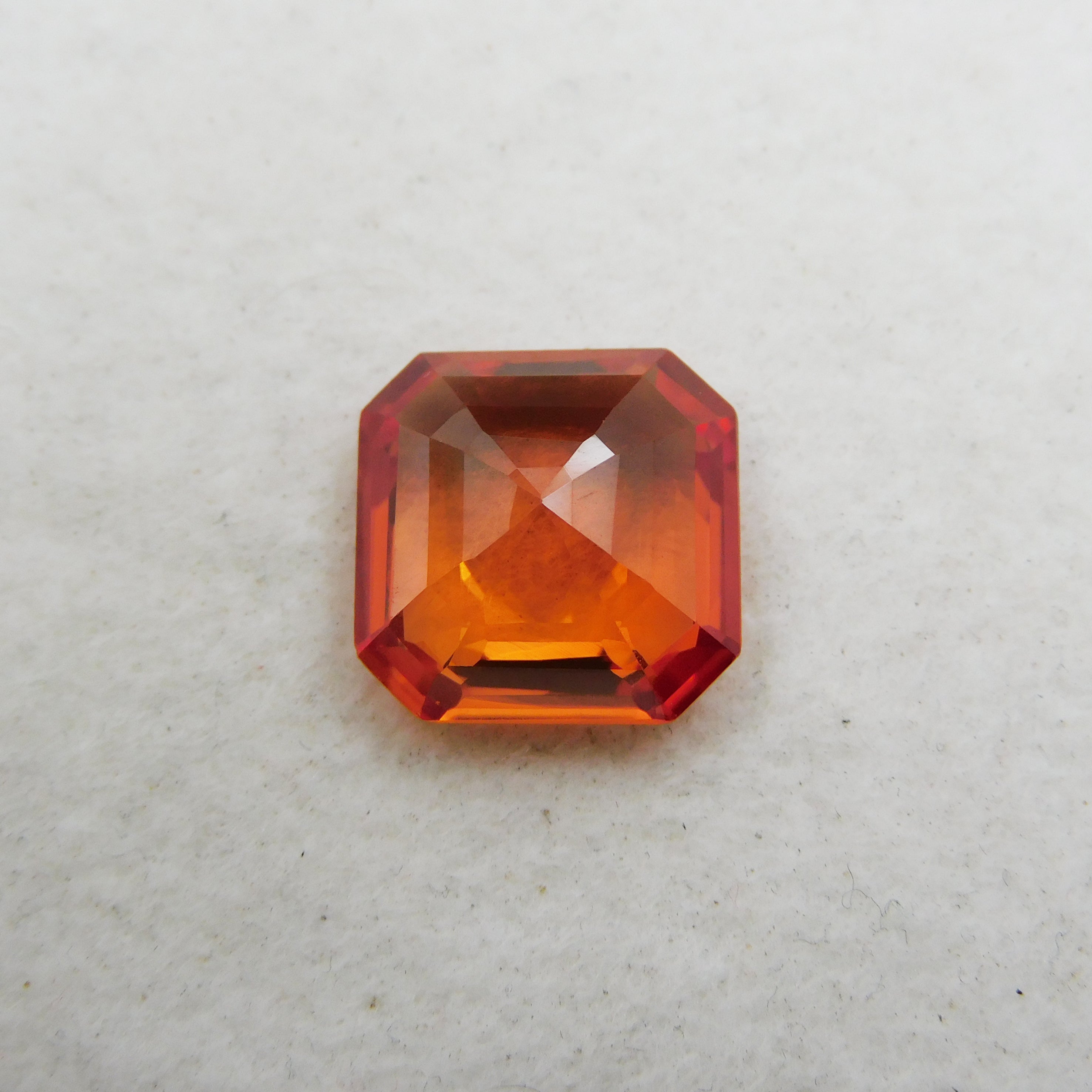 Excellent Quality Of Natural Orange Sapphire Stone 8.52 Carat Certified Loose Gems Square Shape Loose Gemstone Its Believe to Overall Well-Being