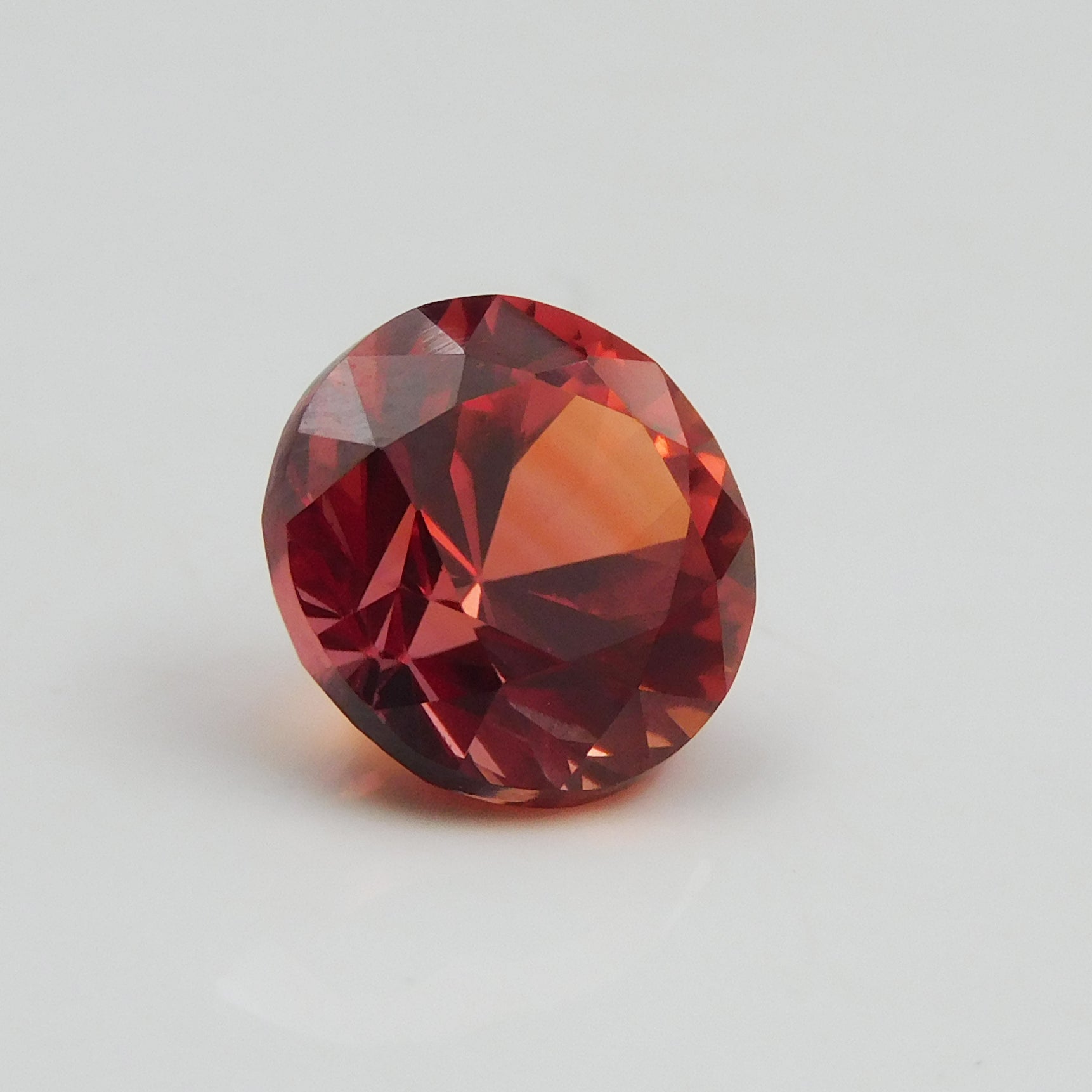 ON SALE !! Natural Orange Sapphire CERTIFIED 8.25 Carat Beautiful Round Shape Loose Gemstone From Sri Lanka Gemstone AA++ Quality Best For Protection& Good luck