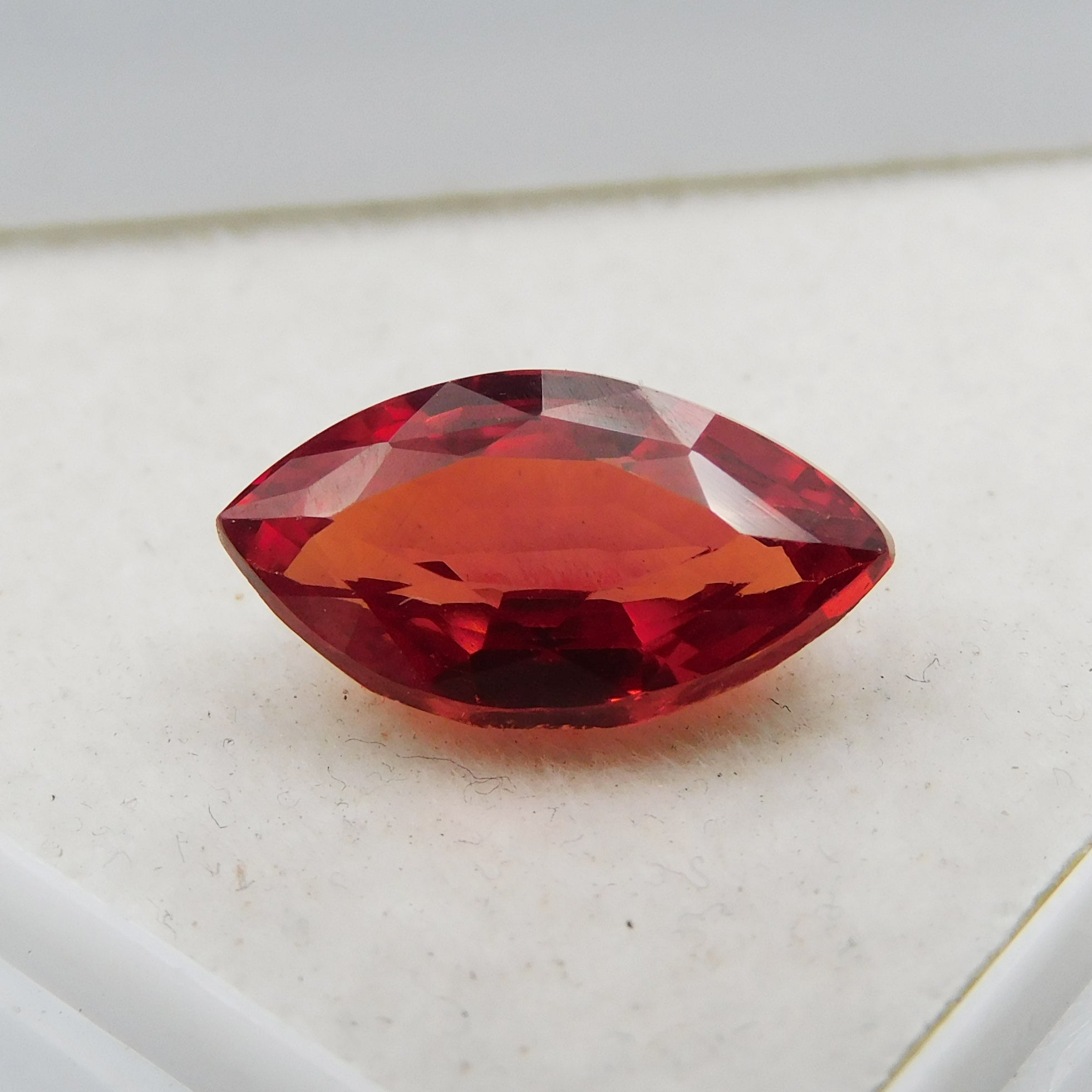 Ring Size Natural Orange Sapphire 8.56 Carat Marquise Shape Certified Orange Sapphire Excellent Loose Gemstone | Free Delivery Free Gift | Gift For Him/her