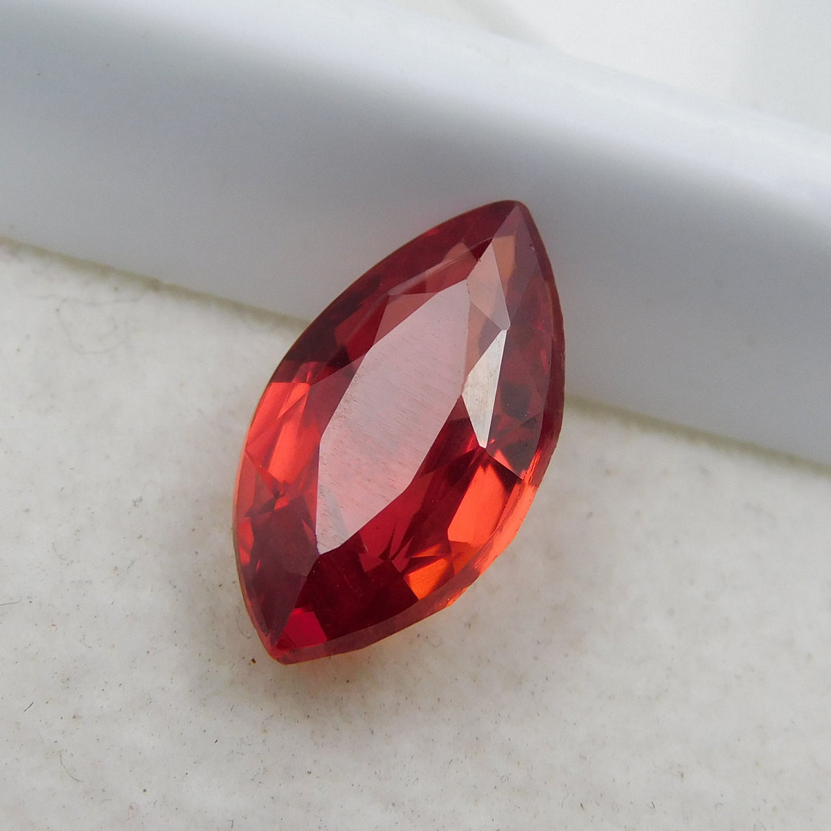 Ring Size Natural Orange Sapphire 8.56 Carat Marquise Shape Certified Orange Sapphire Excellent Loose Gemstone | Free Delivery Free Gift | Gift For Him/her