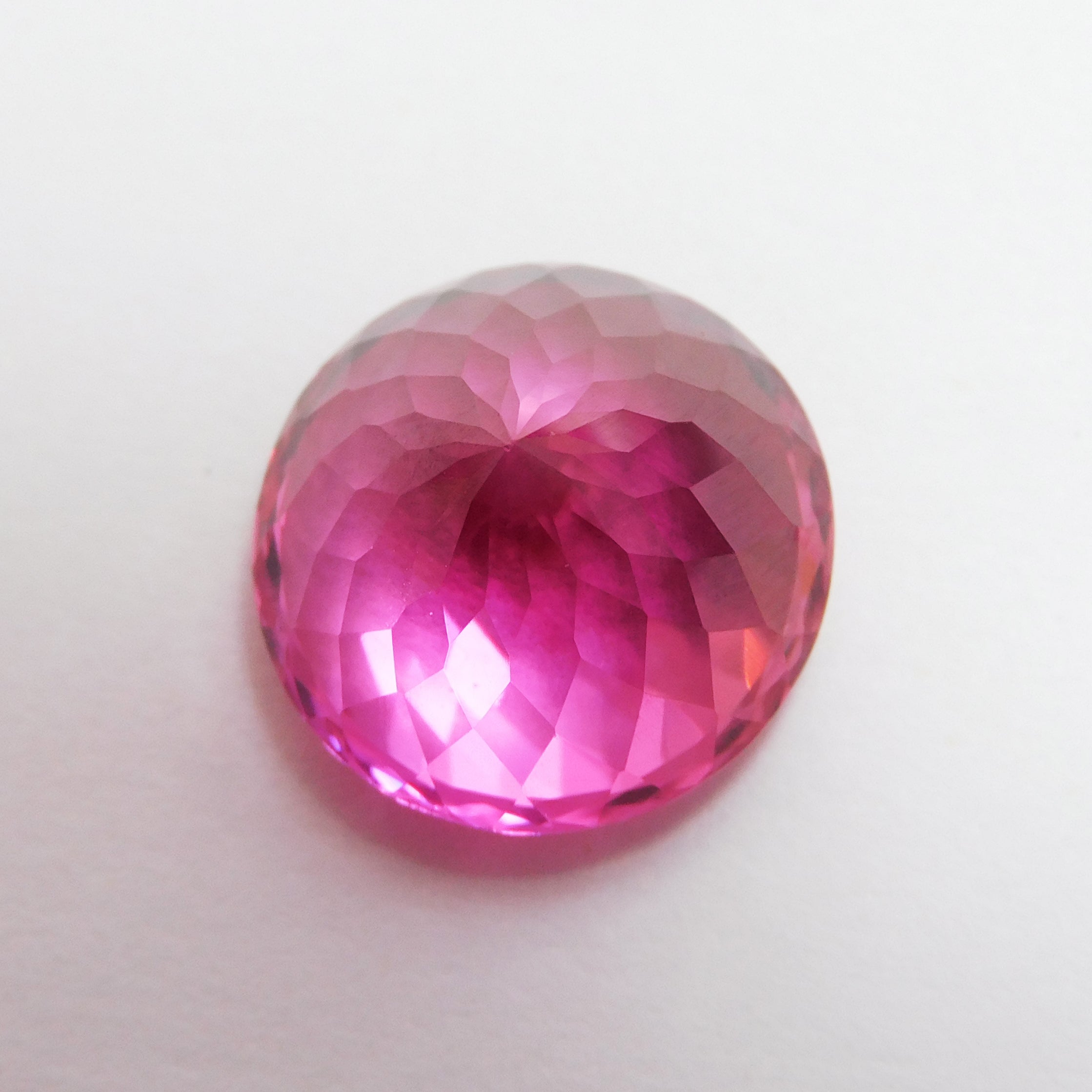 Magnificent 22.50 Ct CERTIFIED Natural Pink Tourmaline Round Cut Loose Gemstone